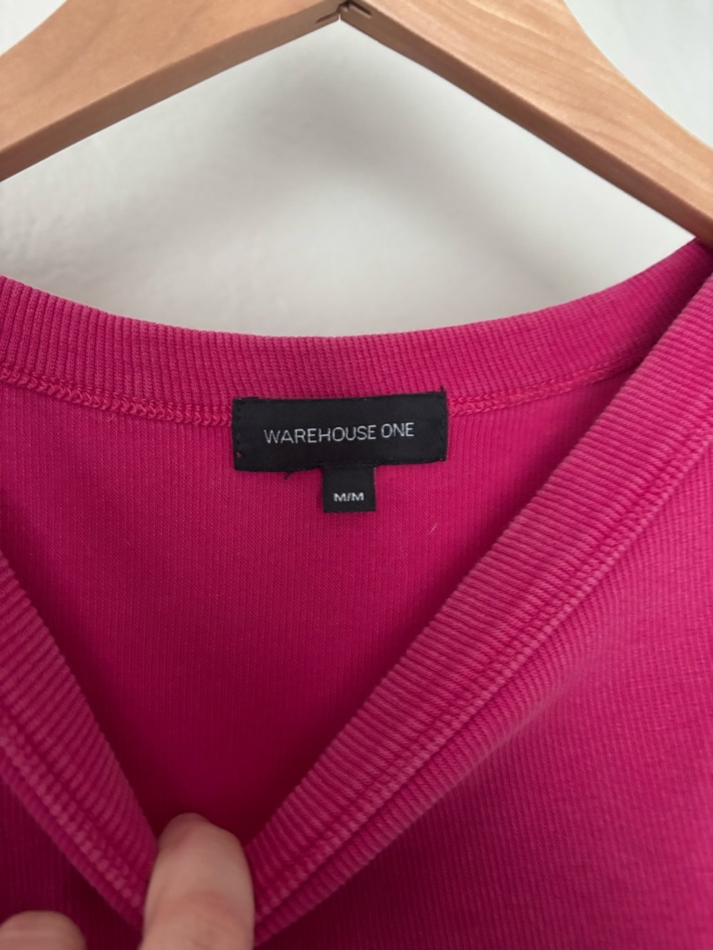 ✨3/$30✨ Warehouse One Ribbed Tank Top | Hot Pink | Size M | Good Condition - Picture 5 of 5